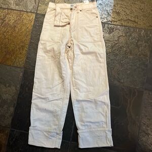 BDG Women's Cream Relaxed Jeans